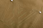 LV Louis Vuitton Canvas Olive Green Suit Jacket - Image 5