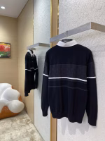 LV Louis Vuitton Lapel Jacquard Long-Sleeve Polo Shirt - Image 11