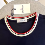 Moncler 2025 Spring/Summer New Rainbow Ribbed Crew Neck Short-Sleeve T-Shirt - Image 5