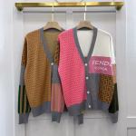 2022 Women's Fendi Spring/Summer V-neck Knitted Cardigan - Image 9