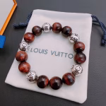 LV Louis Vuitton🇷🇼 Multi-element Tiger's Eye Stone Thai Silver Style Bracelet - Image 3