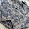 2023 Louis Vuitton LV Distressed Floral Rose Jacquard Heavy-Wash Fringed Denim Jacket - Image 10