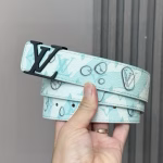 LV Louis Vuitton Graffiti Gemstone Belt