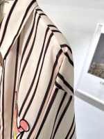 Balance Cartoon Pattern Embroidered Striped Sun Protection Set - Image 5