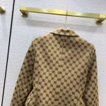 Balenciaga 2022 Resort Collection new logo double B jacquard hourglass waist blazer - Image 9