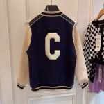 Celine 2022 Early Spring New Color-Block Baseball Jacket