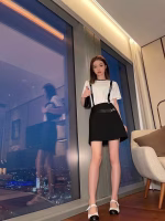 Chanel new striped letter printed pure cotton versatile short-sleeve T-shirt - Image 2