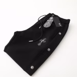 Chrome Hearts Cross Leather Label Embroidered Rivet Sweatpants