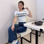 Dior 2022 Spring/Summer latest embroidered crocheted short-sleeve top