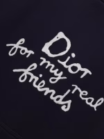 Dior 2025 New "Friends" Letter Signature Embroidered Hoodie - Image 6