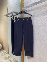 DIOR Logo Embroidered Corduroy Collar Denim Set - Image 6