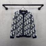 DIOR Jacquard Knit Mohair Cardigan