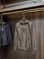 Fendi 2025 Early Spring Hooded Printed Jacket Coat - Image 2