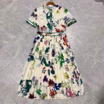Gucci 2022 Summer Printed Pleated Dress