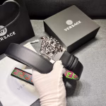 VERSACE 4.0cm Full Steel Buckle Reversible Belt - Image 2