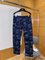 GUCCI Jacquard Single-Breasted Denim Long-Sleeve Top with Straight-Leg Pants Set - Image 6