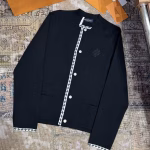 LOUIS VUITTON Black Embroidered Knitwear