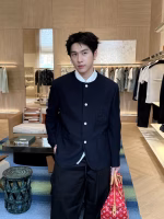 Louis Vuitton Pocket Embroidered Wool Blend Suit Jacket - Image 7