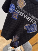Louis Vuitton New Checkerboard Embroidered Badge Short-Sleeve T-Shirt - Image 10