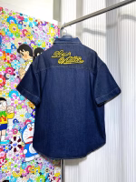 LV Louis Vuitton 2025 Rope Signature Letter Embroidered Short-Sleeve Shirt - Image 6