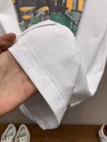 LV Louis Vuitton 2025 New Printed and Rhinestone-Embellished Short-Sleeve T-Shirt - Image 10