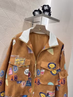 LV Louis Vuitton 2025 New Badge Print Flight Jacket - Image 10