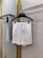 LV Louis Vuitton Ripple Jacquard Silk Shorts - Image 11