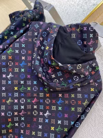 LV Louis Vuitton Colorful Printed Hooded Jacket - Image 8