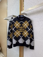 LV Louis Vuitton Square Letter Contrast Color Sweater Pullover - Image 10