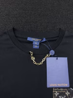 LV Louis Vuitton Metal Chain Pocket Embossed Short-Sleeve [Women's Style] - Image 3