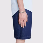 Sterling Silver Interlocking Double G Thick Bracelet, Valentine's Day Bestselling Bracelet - Image 2