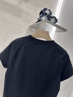 Alexander Wang 2025 Spring/Summer New Arrival T-shirt with Rhinestone and Beaded Logo - Image 6