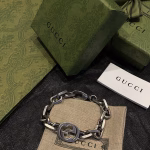 Sterling Silver Interlocking Double G Thick Bracelet, Valentine's Day Bestselling Bracelet - Image 5