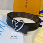 LV Louis Vuitton New Qixi Heart-shaped Buckle Women's Belt - Image 8