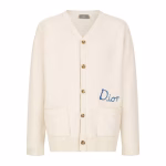 DIOR Dior Friends Embroidered Cotton Blend Button Cardigan