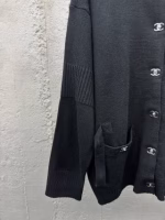 CHANEL Knitted Cardigan with Schoolbag Buckle - Image 3