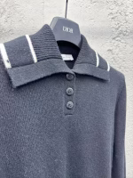 DIOR Lapel Five-Point Star Knitted Sweater - Image 3