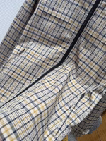 DIOR Checkered Stand-Collar Embroidered Long-Sleeve Coat - Image 7