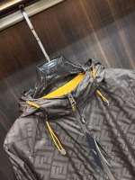 Fendi 2025 Early Spring Hooded Printed Jacket Coat - Image 3