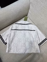 Gucci Turn-Down Collar Large GG Short-Sleeve Top and Trousers Set - Image 4