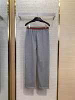 GUCCI Red and Green Web Casual Trousers - Image 3