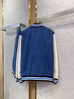 GUCCI Denim Cherry Baseball Jacket - Image 3