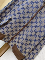 GUCCI Double G Jacquard Stand-Collar Jacket Coat - Image 7