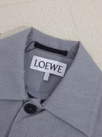LOEWE 2024 New Three-Pocket Wool Utility Lapel Jacket Coat - Image 2