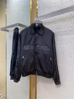 Louis Vuitton Rhinestone-Embroidered Baseball Jacket Coat - Image 7
