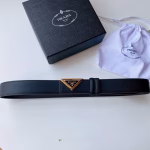 Original Prada Triangle Logo Women's Belt - Image 3