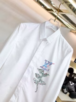 Louis Vuitton (LV) 2022 New Men's Business Casual Long-Sleeve Shirt - Image 2