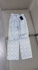 LV 2022 Spring-Summer Latest Collection Classic Monogram Wide-Leg Pants - Image 2