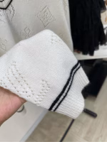 LV White Clover V-neck Pullover Sweater - Image 2