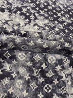 LV Popular Sottfrunk Collection Jacquard Denim Short-Sleeve Shirt - Image 2